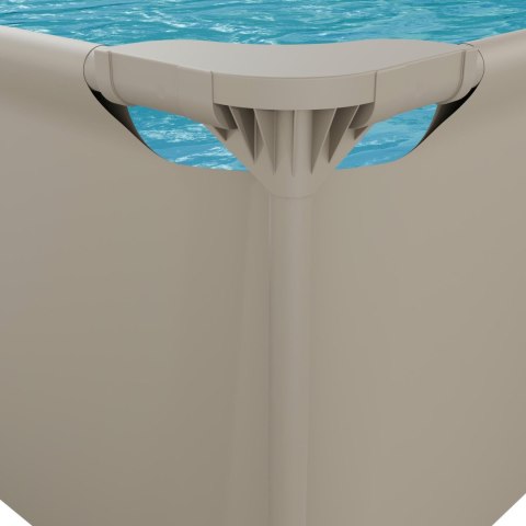 VIRTUFIT PROSTOKĄTNY BASEN 300 x 210 CM Z POMPĄ FILTRUJĄCĄ BEŻOWY