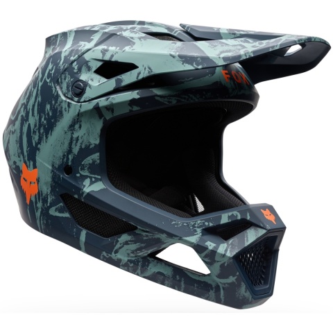KASK ROWEROWY FOX RAMPAGE IMAGE PRINT ARCTIK BLUE L