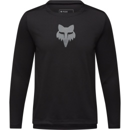 KOSZULKA ROWEROWA Z DŁUGIM RĘKAWEM FOX JUNIOR RANGER RACE BLACK