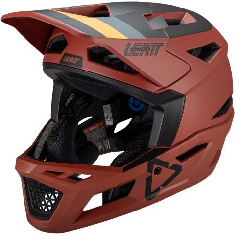 Kask rowerowy LEATT MTB Gravity 4.0 V25 Helmet (czerwony, M/55-59)