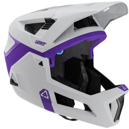 Kask rowerowy (z wypinaną szczęką) LEATT Helmet MTB Enduro 4.0 (szary, M/55-59)