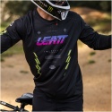 Koszulka rowerowa LEATT Jersey MTB Gravity 4.0 Long Sleeve (czarny, rozmiar M)