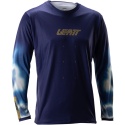Koszulka rowerowa LEATT Jersey MTB Gravity 4.0 Long Sleeve (niebieska, rozmiar M)