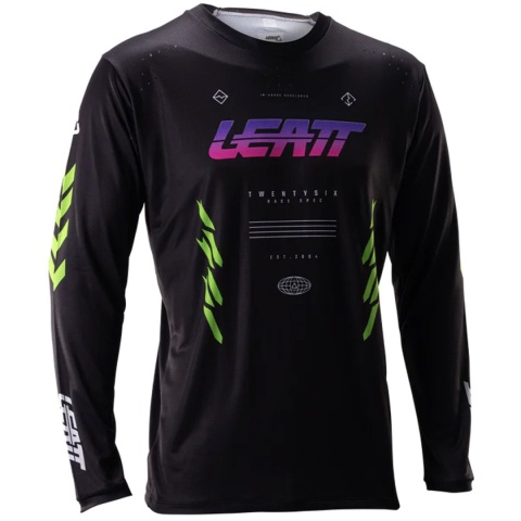 Koszulka rowerowa LEATT Jersey MTB Gravity 4.0 Long Sleeve (czarny, rozmiar XL)