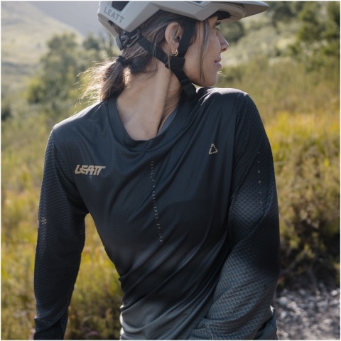 Koszulka rowerowa damska LEATT Jersey MTB Trail 3.0 Long Sleeve Women (czarny, S)