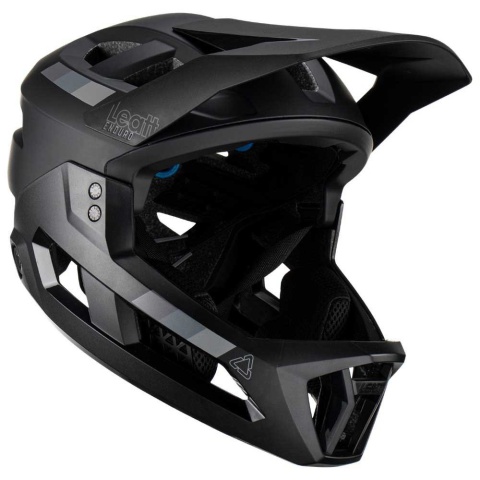 LEATT KASK ROWEROWY MTB ENDURO 2.0 (WYPINANA SZCZĘKA) V23 STEALTH KOLOR CZARNY ROZMIAR M (55-59 cm)
