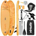 VIRTUFIT DESKA SUP CRUISER 305 Z SIEDZISKIEM I AKCESORIAMI POMARAŃCZOWY