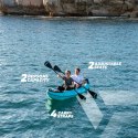 VIRTUFIT KAJAK 365 Z AKCESORIAMI TURKUSOWY