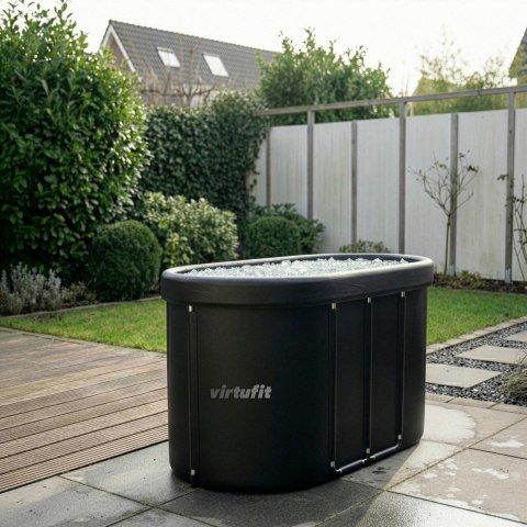 VIRTUFIT WANNA LODOWA OWALNA 500 LITRÓW ANTRACYT Z AKCESORIAMI