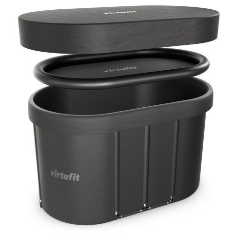 VIRTUFIT WANNA LODOWA OWALNA 500 LITRÓW ANTRACYT Z AKCESORIAMI