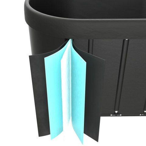 VIRTUFIT WANNA LODOWA OWALNA 500 LITRÓW ANTRACYT Z AKCESORIAMI
