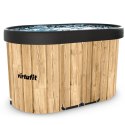 VIRTUFIT WANNA LODOWA OWALNA 500 LITRÓW IMITACJA DREWNA Z AKCESORIAMI
