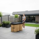 VIRTUFIT WANNA LODOWA OWALNA 500 LITRÓW IMITACJA DREWNA Z AKCESORIAMI