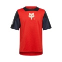KOSZULKA ROWEROWA JUNIOR FOX DEFEND ELEVATED FLUO RED YL