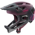 Kask rowerowy UVEX React jr. fullface cranberry matt (czerwony, 52-56 S/M)