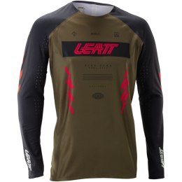 Koszulka rowerowa LEATT Jersey MTB Gravity 5.0 RaceBrown (brązowy, L)