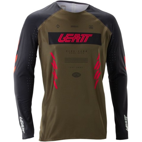 Koszulka rowerowa LEATT Jersey MTB Gravity 5.0 RaceBrown (brązowy, L)
