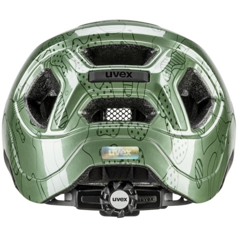 Kask rowerowy dziecięcy UVEX React (zielony, 52-56)