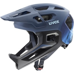 Kask rowerowy UVEX React jr. fullface dusk blue matt (Niebiesski, 52-56 S/M)