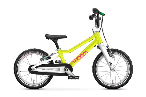 Rower dziecięcy woom GO 2 | LTD neon lime, rozmiar 14"