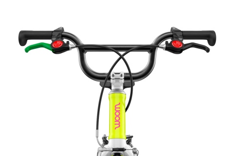 Rower dziecięcy woom GO 3 | neon lime, rozmiar 16"