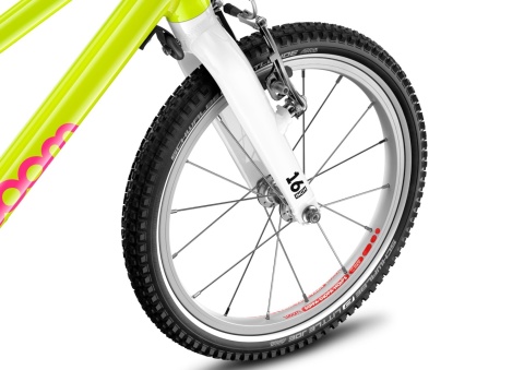 Rower dziecięcy woom GO 3 | neon lime, rozmiar 16"