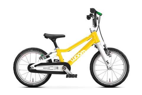 Rower dziecięcy woom GO 2 | żółty, rozmiar 14"