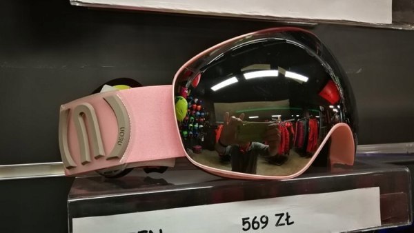 GOGLE ALIEN LIGHT PINK SZYBA SILVER CAT3