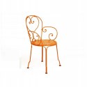 KRZESŁO STALOWE FERMOB 1900 POMARAŃCZOWE