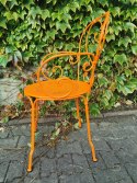 KRZESŁO STALOWE FERMOB 1900 POMARAŃCZOWE