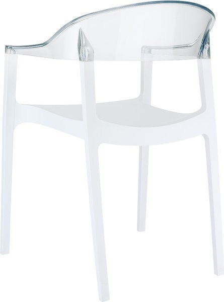 KRZESŁO SIESTA CARMEN WHITE TRANSPARENT KRZESŁO SIESTA CARMEN WHITE TRANSPARENT