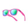 Okulary dziecięce NEON Happy różowe (pink fluo), szkła zielone
