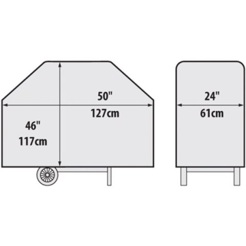 Pokrowiec PREMIUM do grilli Royal / Monarch/ Baron seria 300 BROIL KING