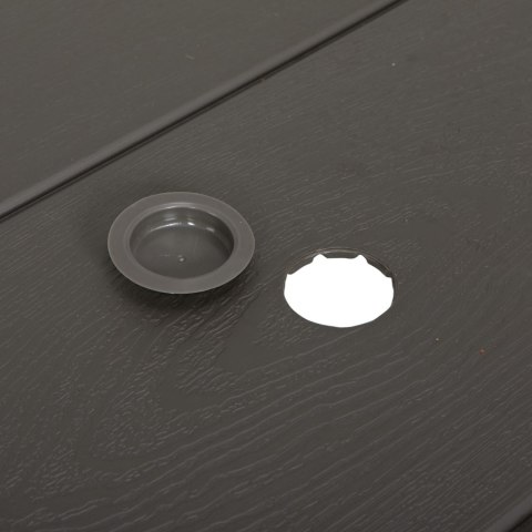 LIFETIME ZESTAW OGRODOWY STÓŁ I DWIE ŁAWKI (BRĄZ) 183 CM 60112