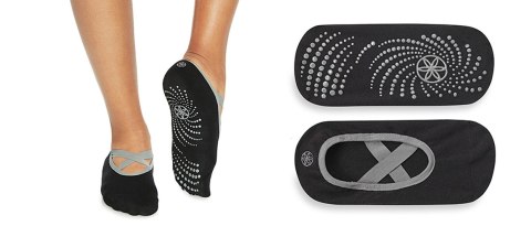 GAIAM SKARPETKI/BALERINY ANTYPOŚLIZGOWE CZARNE 62071