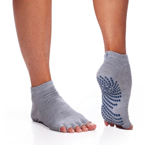 GAIAM SKARPETKI ANTYPOŚLIZGOWE DO JOGI SZARE BEZ PALCÓW DWUPAK 63708 GAIAM SKARPETKI ANTYPOŚLIZGOWE DO JOGI SZARE BEZ PALCÓW DWUPAK 63708