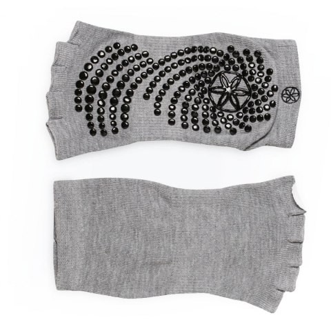 GAIAM SKARPETKI ANTYPOŚLIZGOWE DO JOGI SZARE BEZ PALCÓW DWUPAK 63708 GAIAM SKARPETKI ANTYPOŚLIZGOWE DO JOGI SZARE BEZ PALCÓW DWUPAK 63708