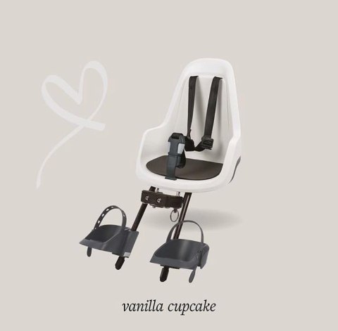 Fotelik rowerowy Bobike GO MINI vanilla cup cake