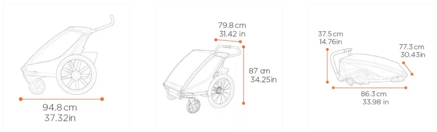 Przyczepka rowerowa dla dziecka, pojedyncza - Thule Chariot Sport 2