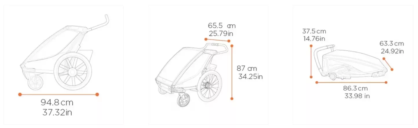 Przyczepka rowerowa dla dziecka, pojedyncza - Thule Chariot Sport 2